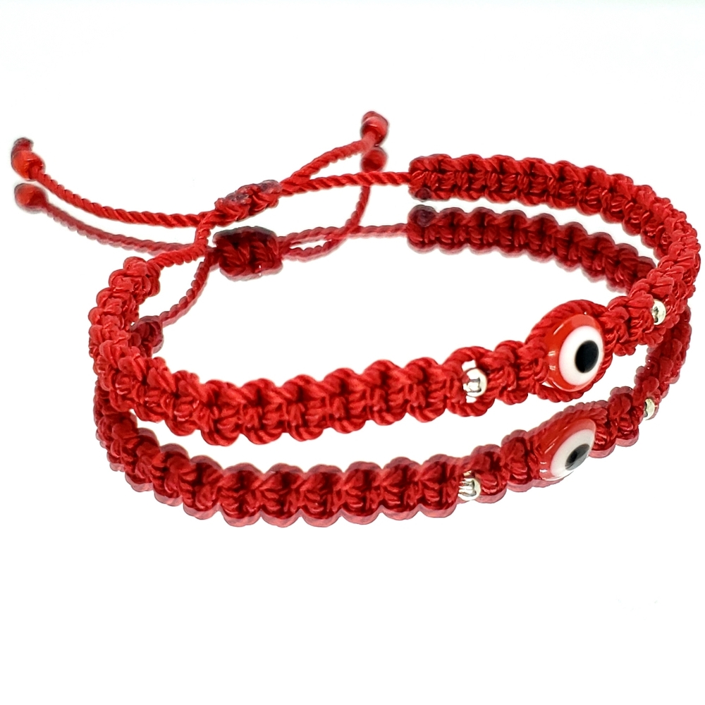 Evil eye bracelet, Red string good luck bracelet, evil eye protection wr…